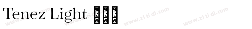 Tenez Light字体转换